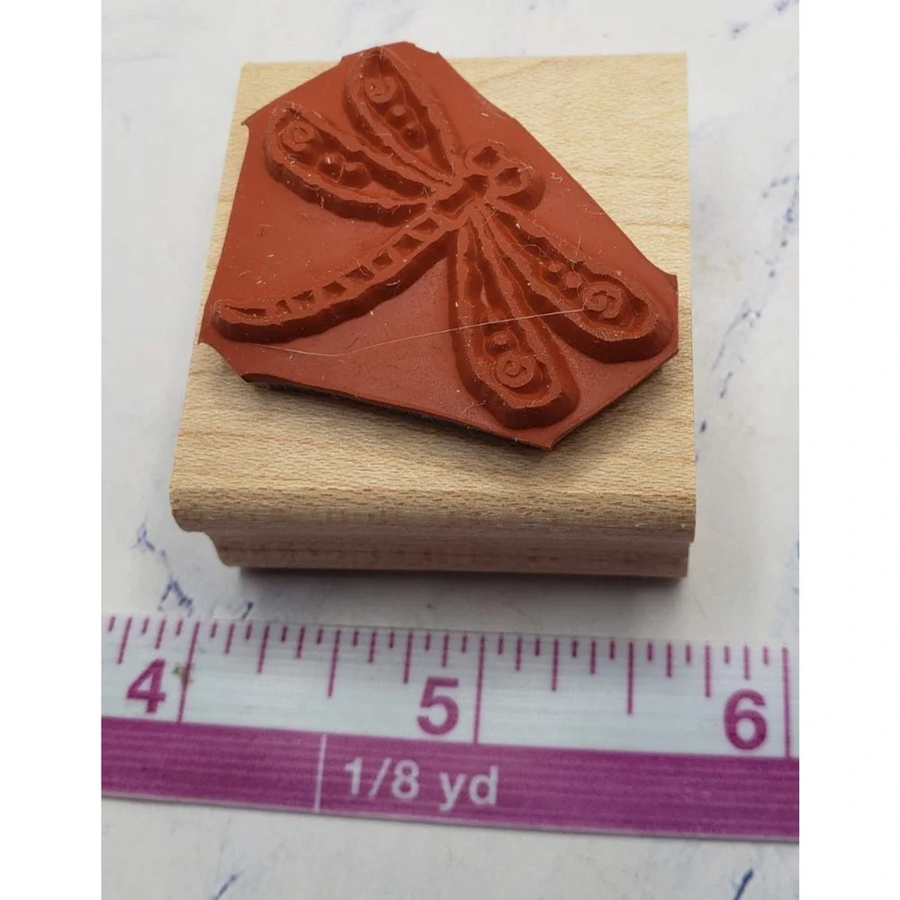 Stampin' Up! Small Dragonfly Wood Mounted Rubber Stamp